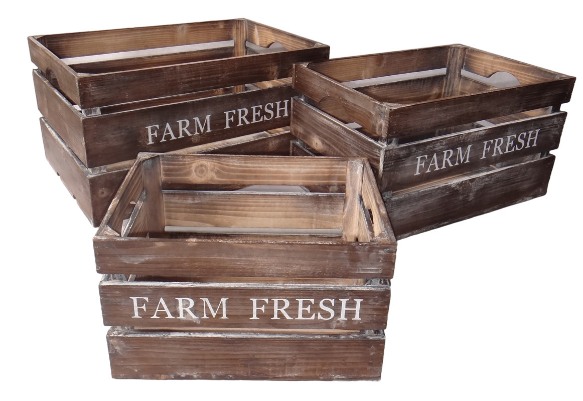 3-Piece Wood Planter Box Set