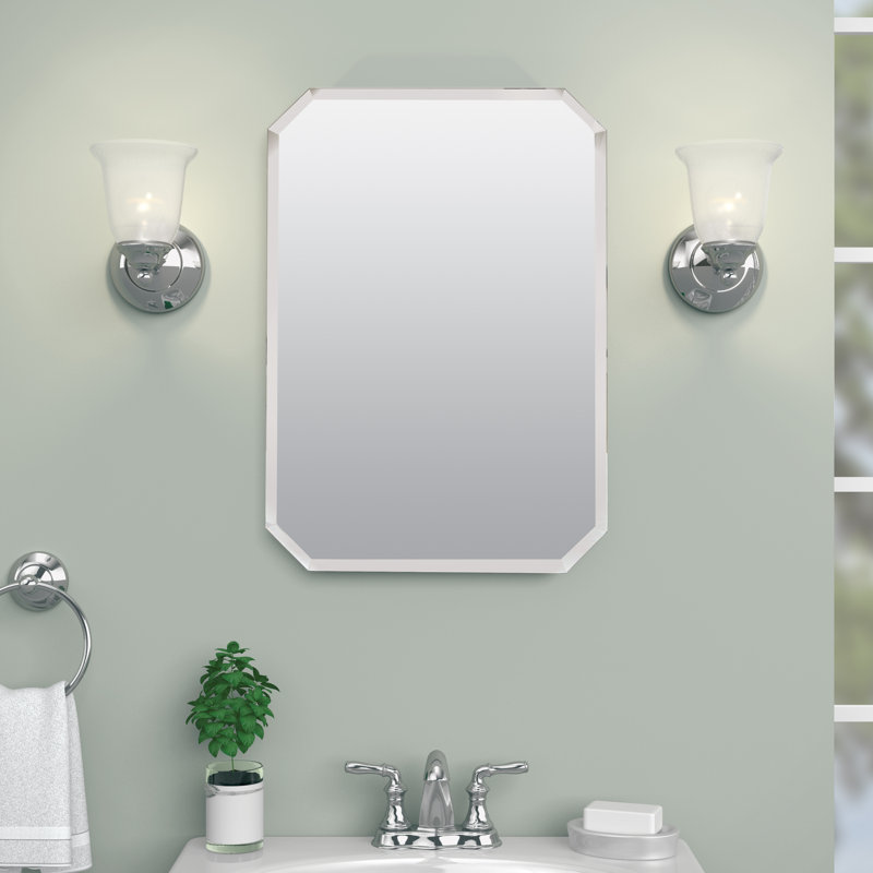 Danieljames Recessed Frameless Medicine Cabinet Size: 24" H x 16" W x 3.5" D, Orientation: Right