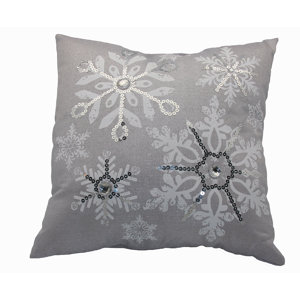 Glistening Snow Throw Pillow