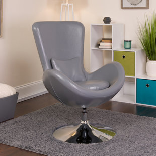 Palisades Leather Lounge Chair by Orren Ellis