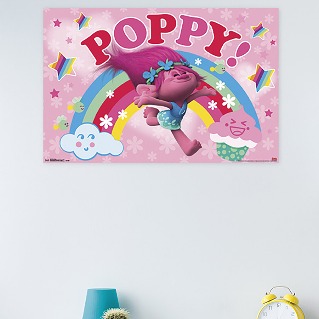 Trends International Trolls Poppy Paper Print Wayfair