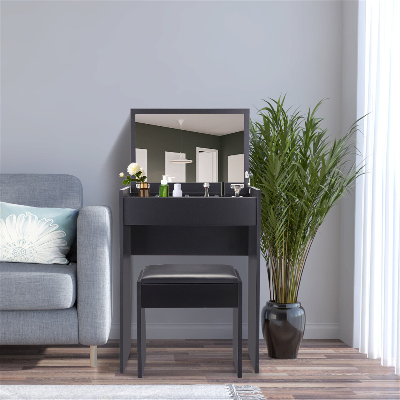 dressing table mirror size