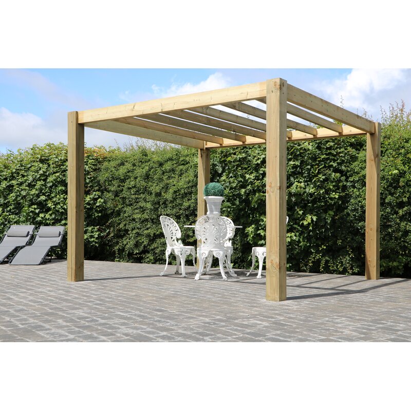 Pheasant Co The Cube Garden Solid Wood Pergola Wayfair Co Uk