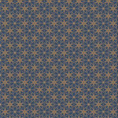 Hinojosa Patterned Yellow/Navy Blue Area Rug Ivy Bronx Rug Size: Square 4'