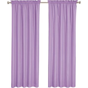 Solid Blackout Thermal Rod Pocket Single Curtain Panel