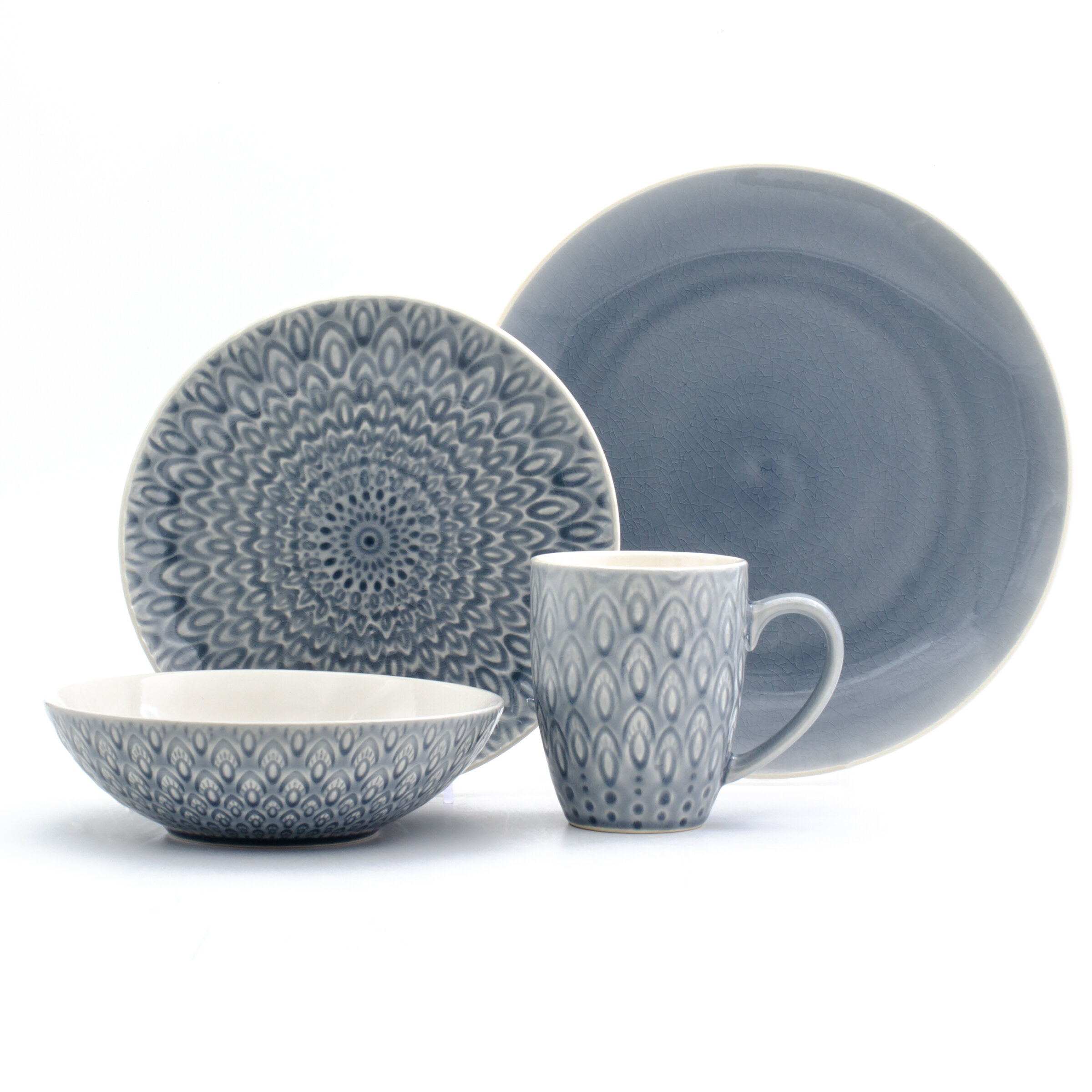 stoneware dinnerware sets without mugs