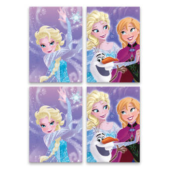 Gallery Direct Disney Frozen Anna Elsa And Olaf 4 Piece Graphic