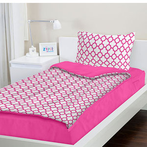 Percy Pink Reversible Bed-In-A-Bag Set