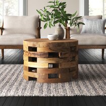 beige wooden coffee table