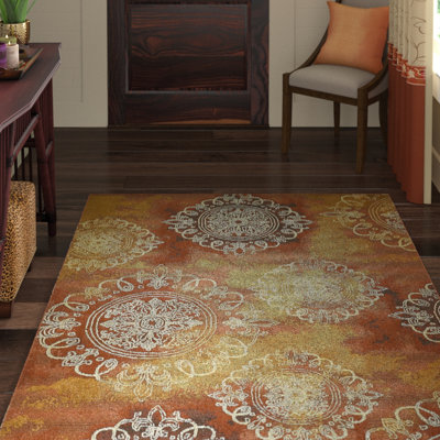 Tatum Oriental Brown/Gold/Gray Indoor/Outdoor Area Rug