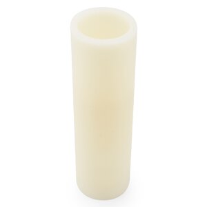 LED Flat Top Real Wax Unscented Flameless Candle