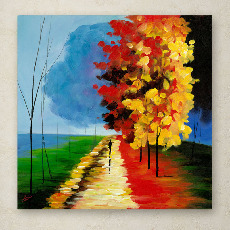 Trademark Art Walk In The Park By Ricardo Tapia Painting Print