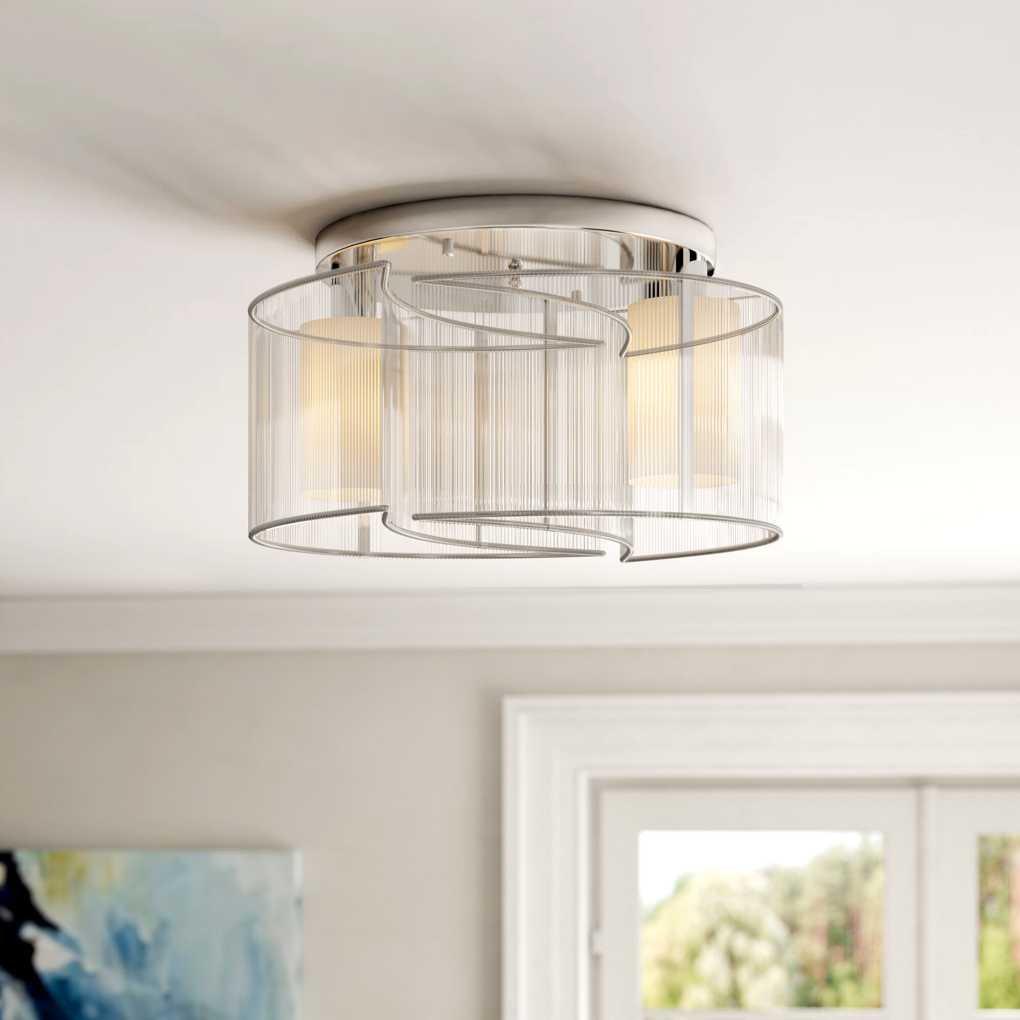 ClassicLiving 2 Light Flush Ceiling 