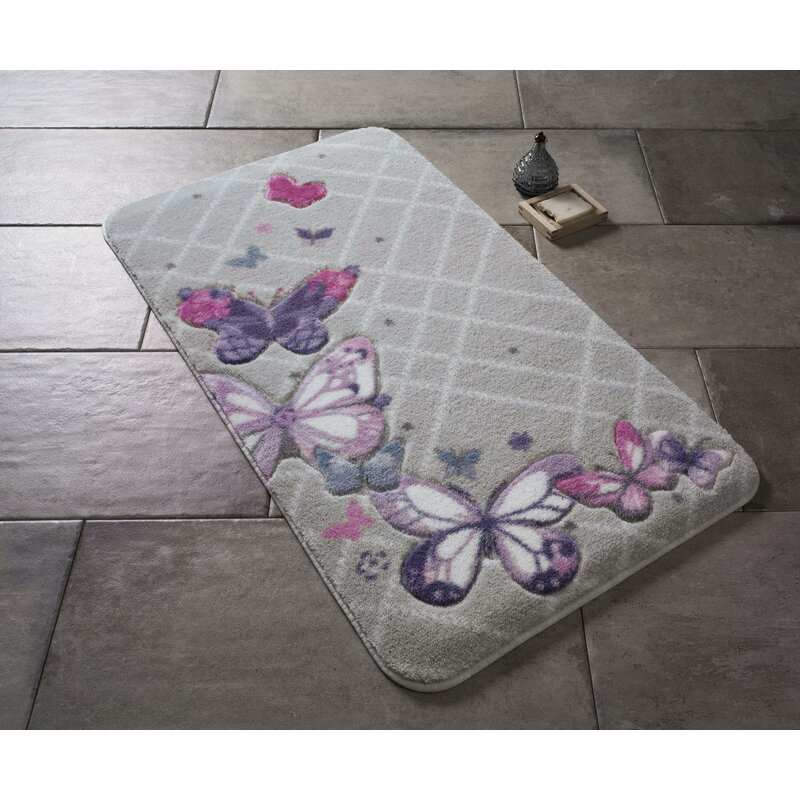 butterfly bath mat