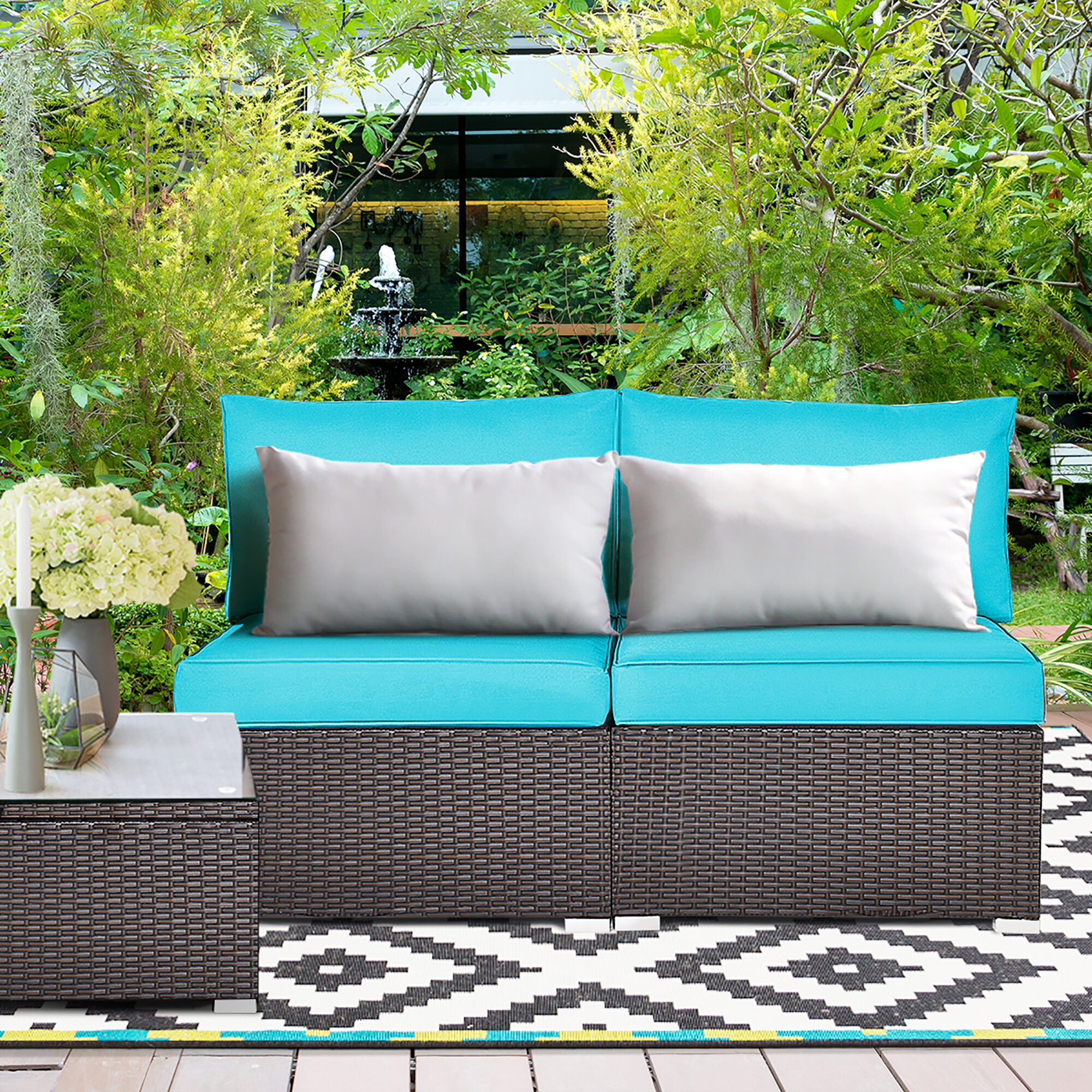 wide outdoor cushions