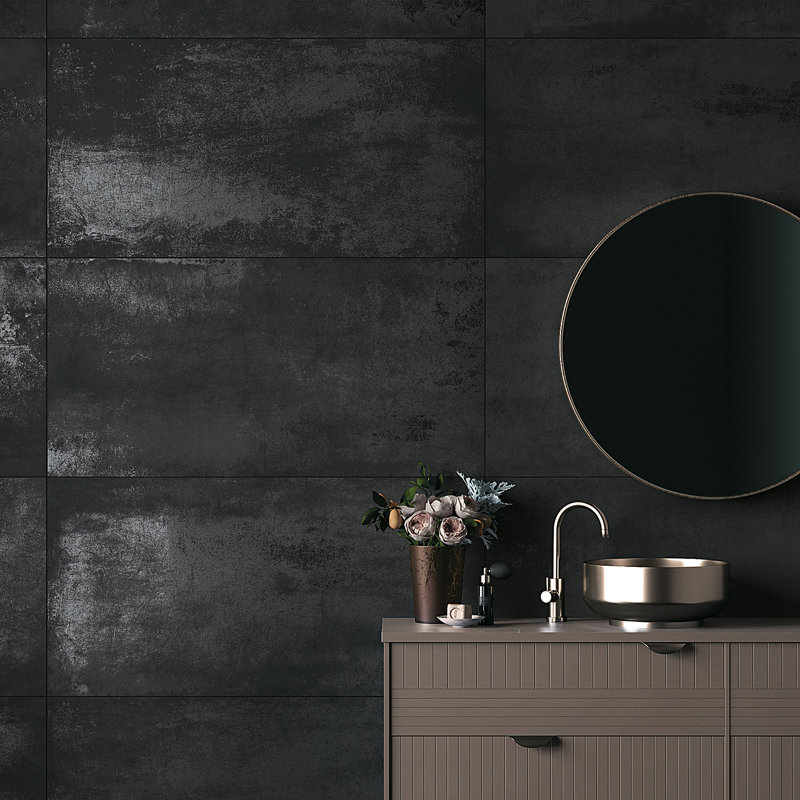 Ivy Hill Tile Forge Slate 24 X 47 Porcelain Field Tile Wayfair