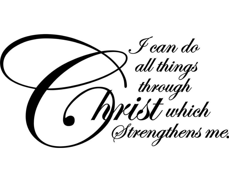Design With Vinyl I Can Do All Things Through Christ Which Strengthens Me Wall Decal Wayfair