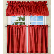Wayfair | Red Valances & Kitchen Curtains You'll Love in 2022