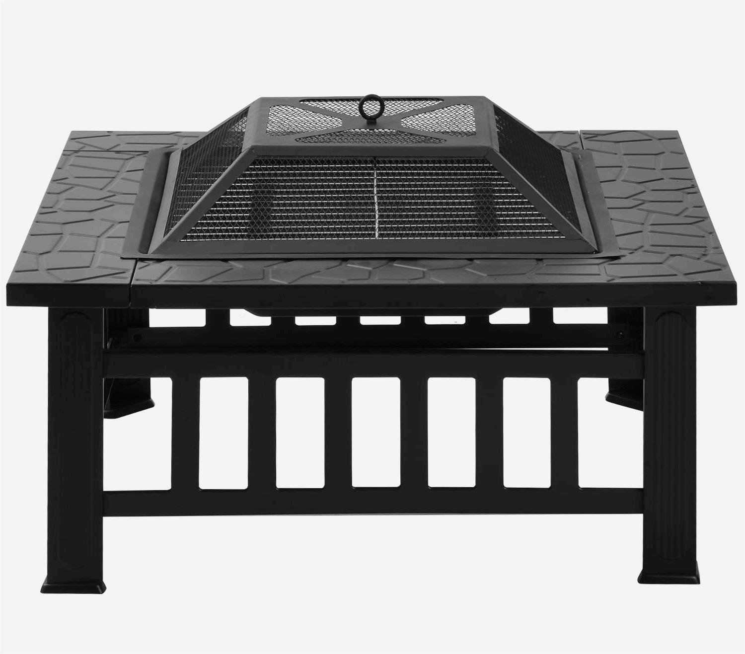 ClassicLiving Ayman 51Cm H Iron Wood Burning Outdoor Fireplace