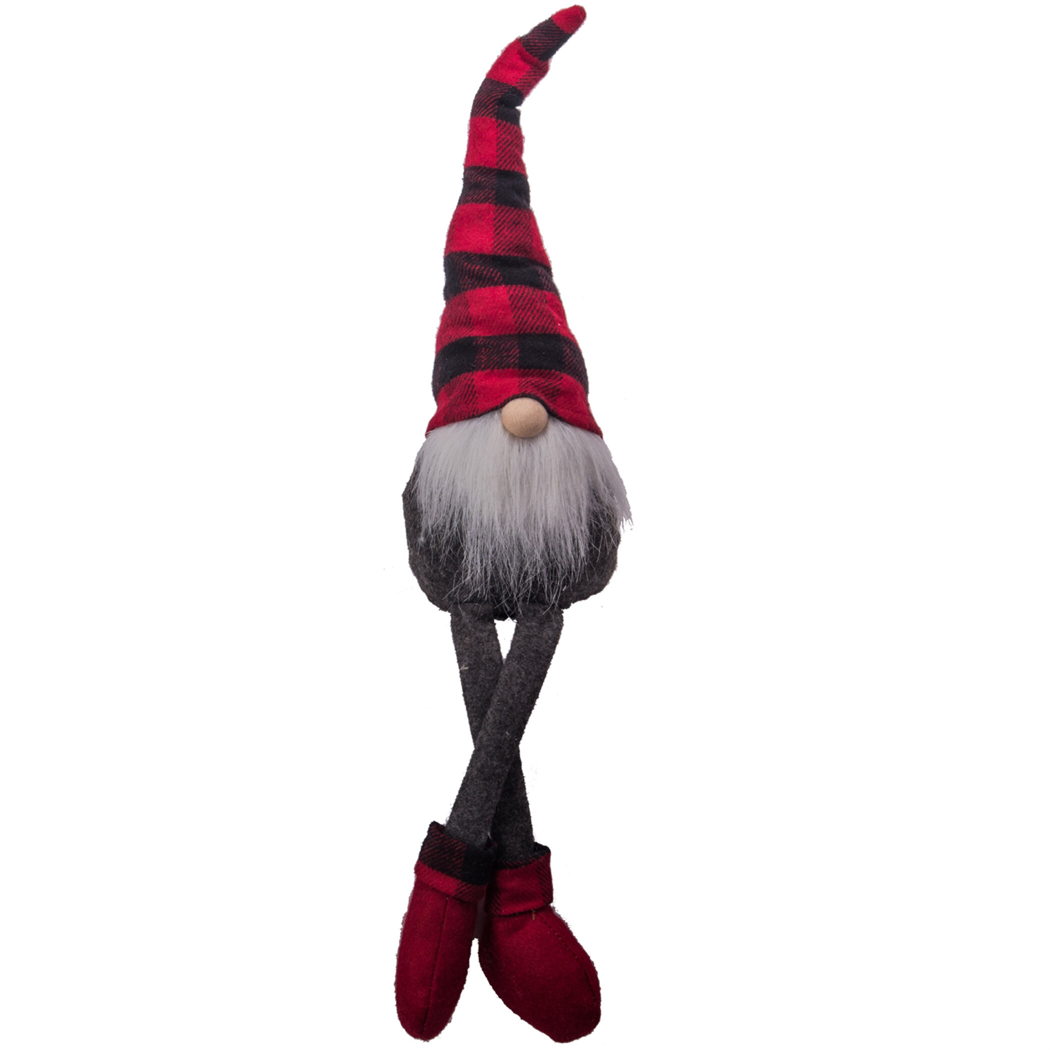 plaid gnome hat