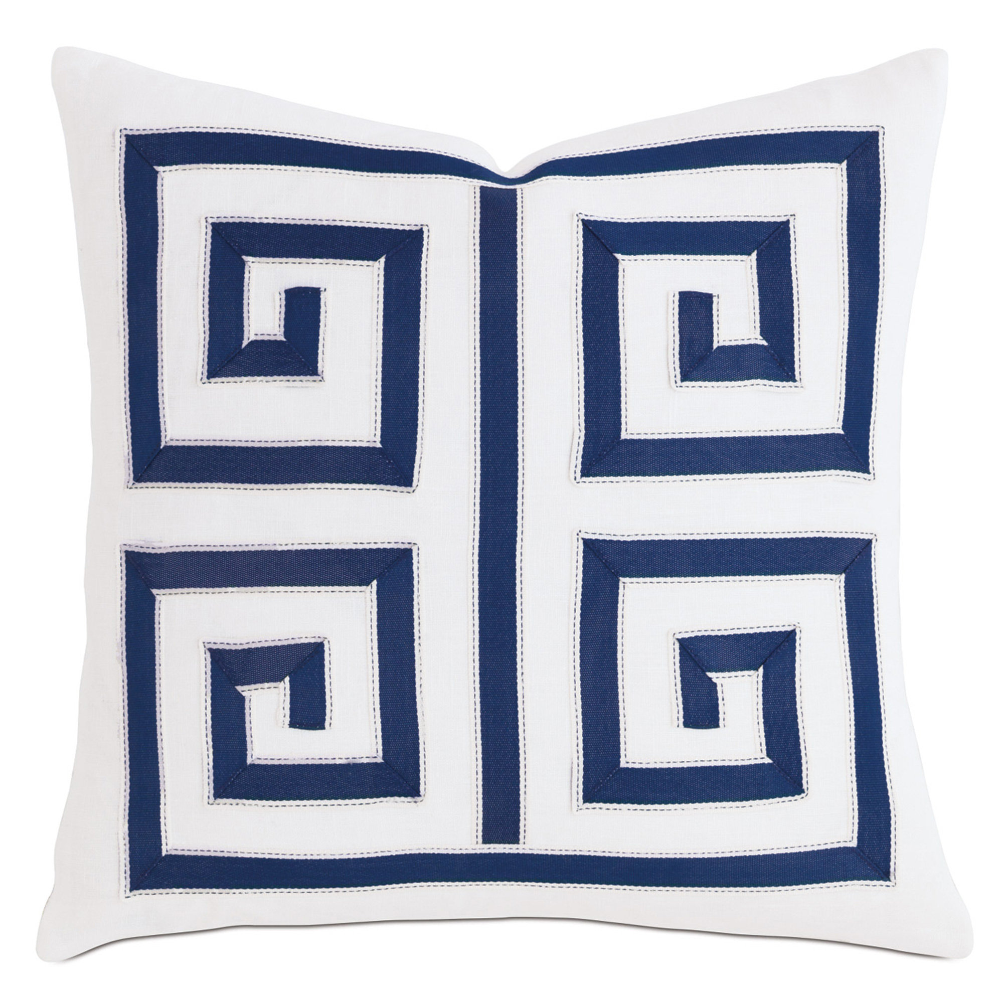 Eastern Accents Barclay Butera Ribbon Applique Linen Throw Pillow Perigold