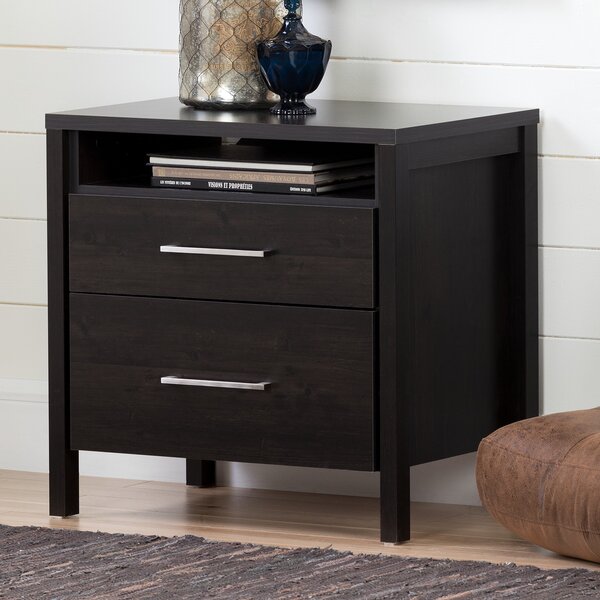 South Shore Gravity 2 Drawer Nightstand Reviews Wayfair Ca