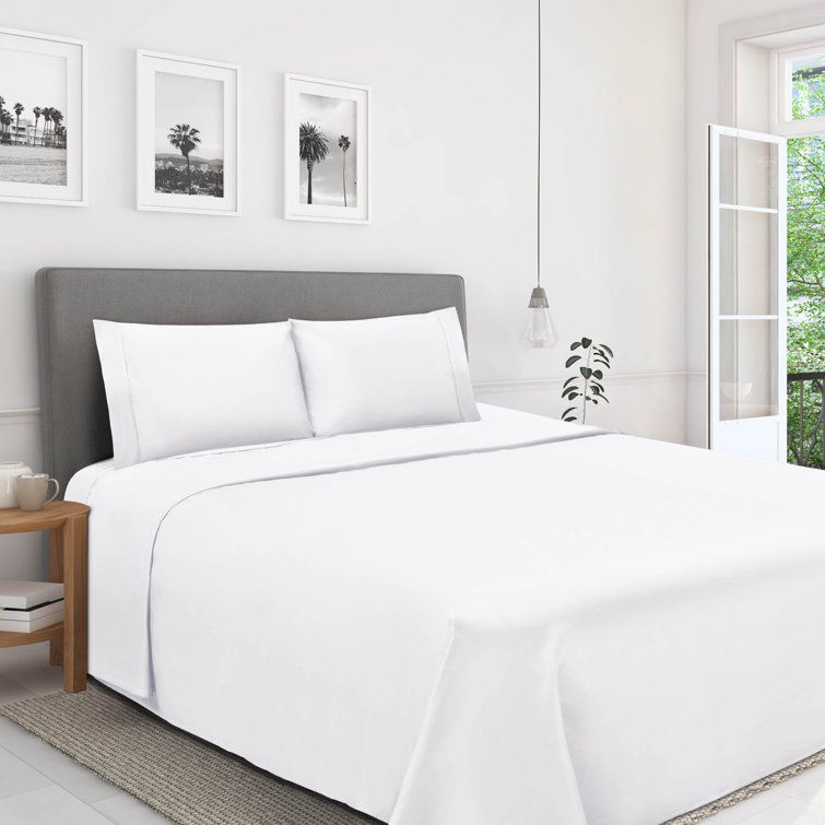 White Solid Bedding Collection 1200 TC Egyptian Cotton All US Size Select Item