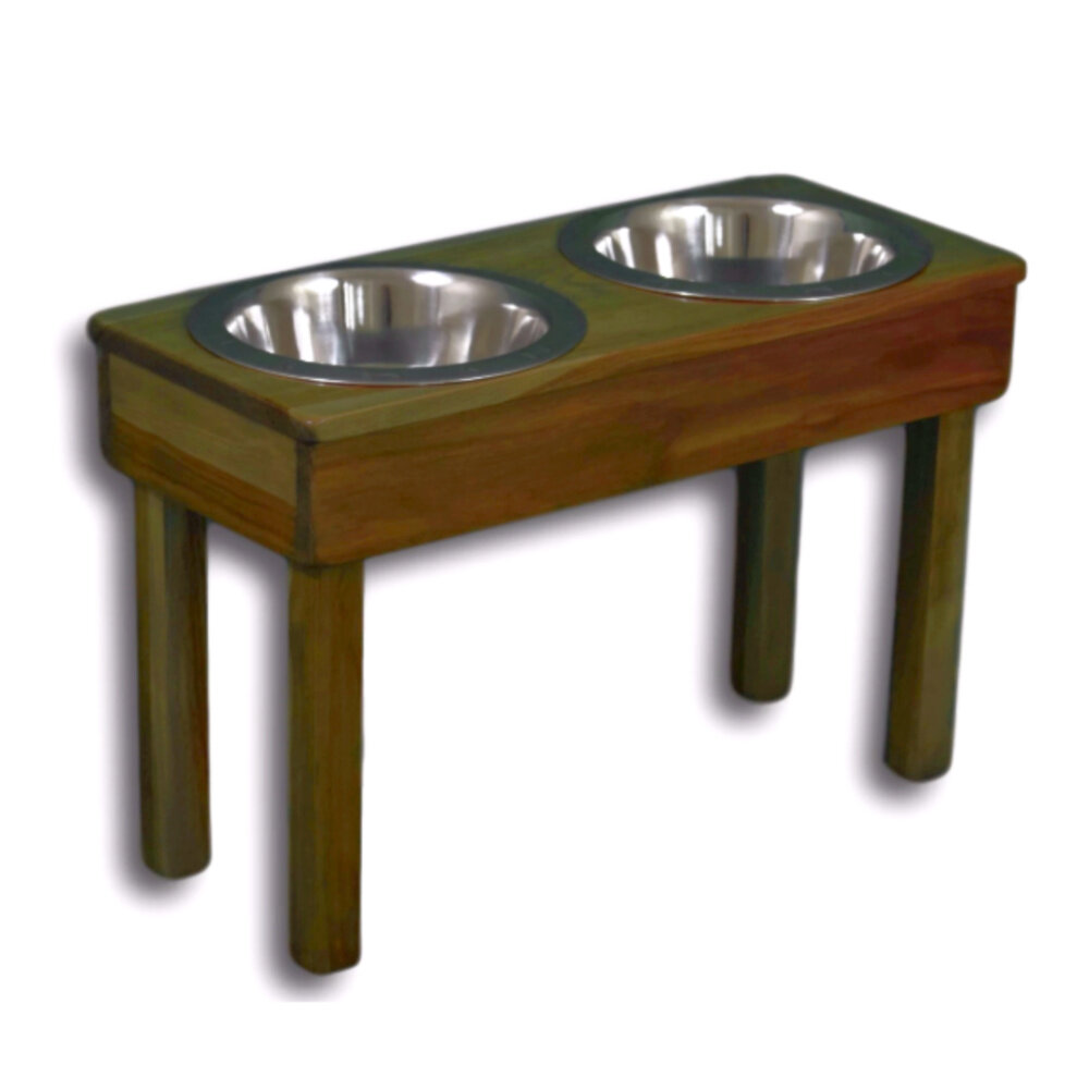 large dog feeder stand