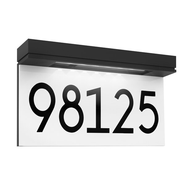 Modern House Numbers Plaque Number Digits Sticker Plate Sign Numeral Door Let ca 