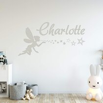 Named Personalised Rainbow Childrens Wall Stickers Fairytale Kids Boys Girls 