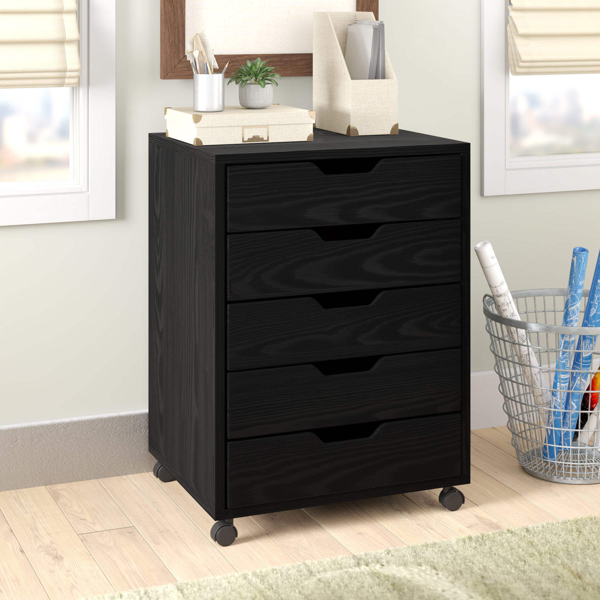 Zipcode Design Riley 5 Drawer Halifax Mobile Cabinet Reviews