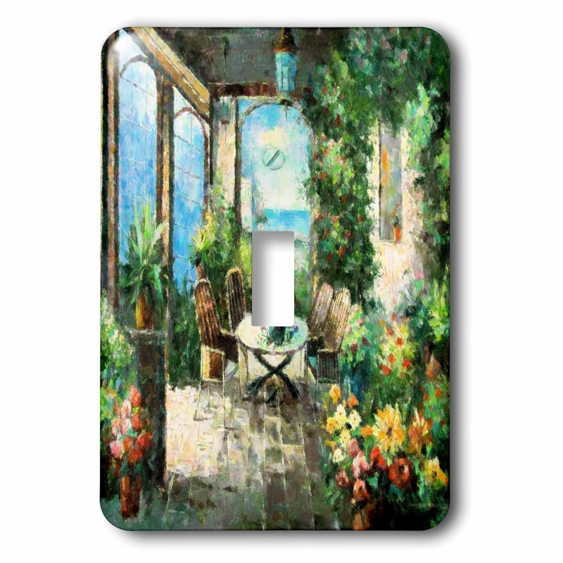 3drose Italian Villa Painting 1 Gang Toggle Light Switch Wall