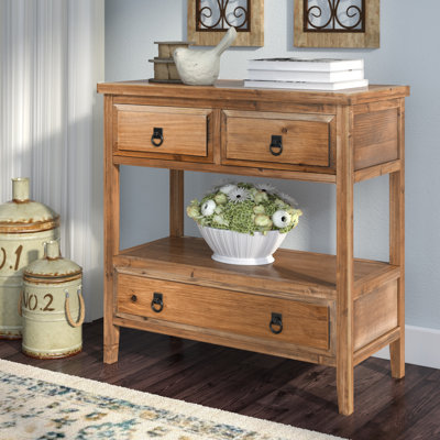 Sadie 32.1" Solid Wood Console Table