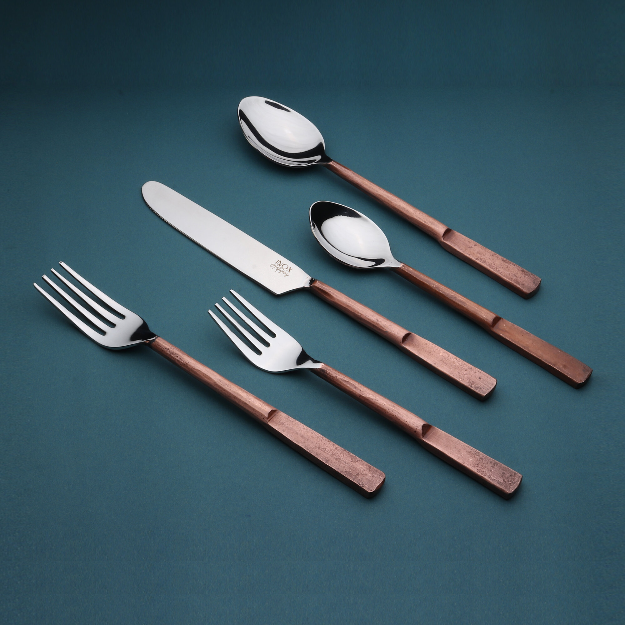 Ivy Bronx Enyeart Stainless Steel Flatware - Set of 5 & Reviews | Wayfair