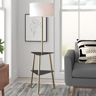 modern floor lamp with tray table