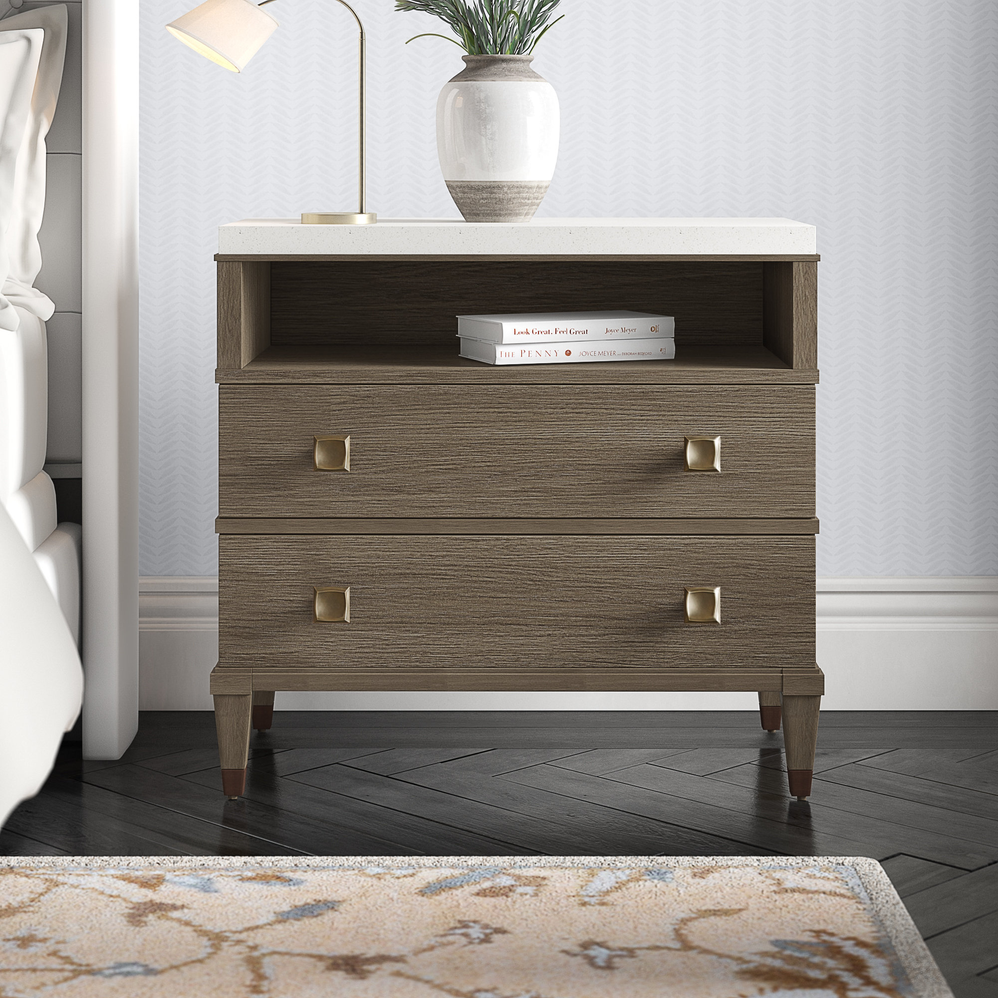 Two Drawer Nightstand Reviews Joss Main