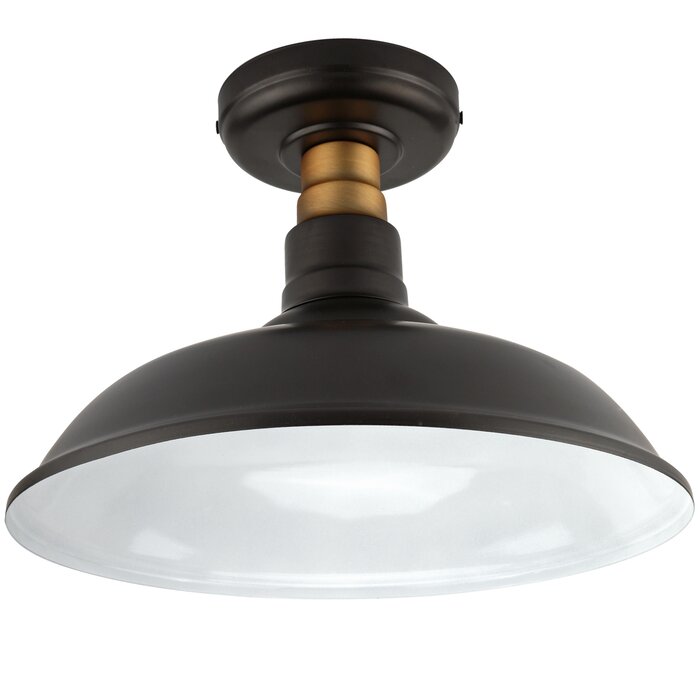 Portis 1 Light Semi Flush Mount