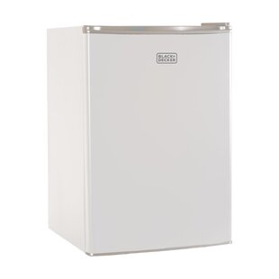 Black YOURLITE Energy Efficient 3.0 CU FT Freezer 7-Grade Adjustable Temperature Mini Fridge with Compact Reversible Single Door for Office Dorm or Apartment 
