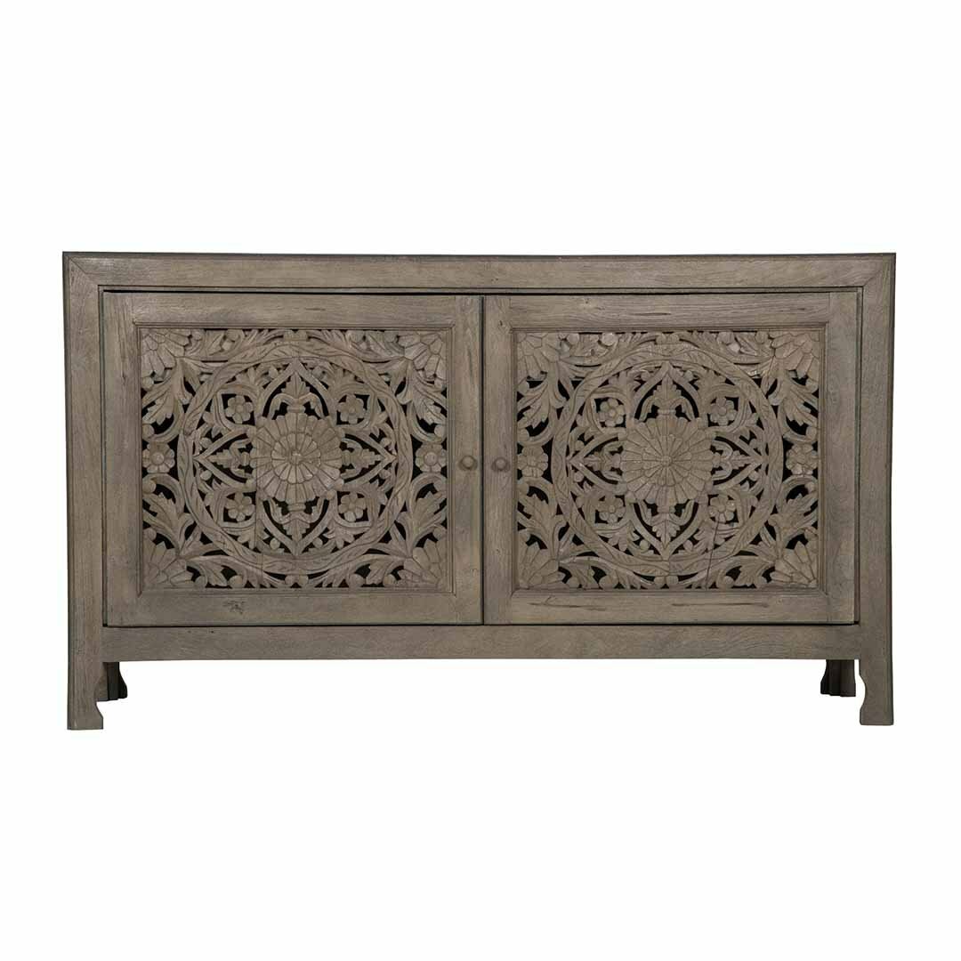 Bungalow Rose Eilihd 60'' Wide 2 Drawer Mango Sideboard | Wayfair