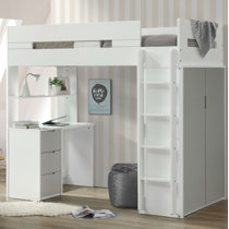 Twin Loft Beds With Desks Wayfair