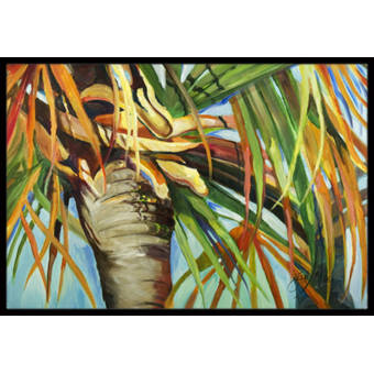 Highland Dunes Lococo Big Palm 30 X 50 Non Slip Indoor Outdoor Door Mat Wayfair