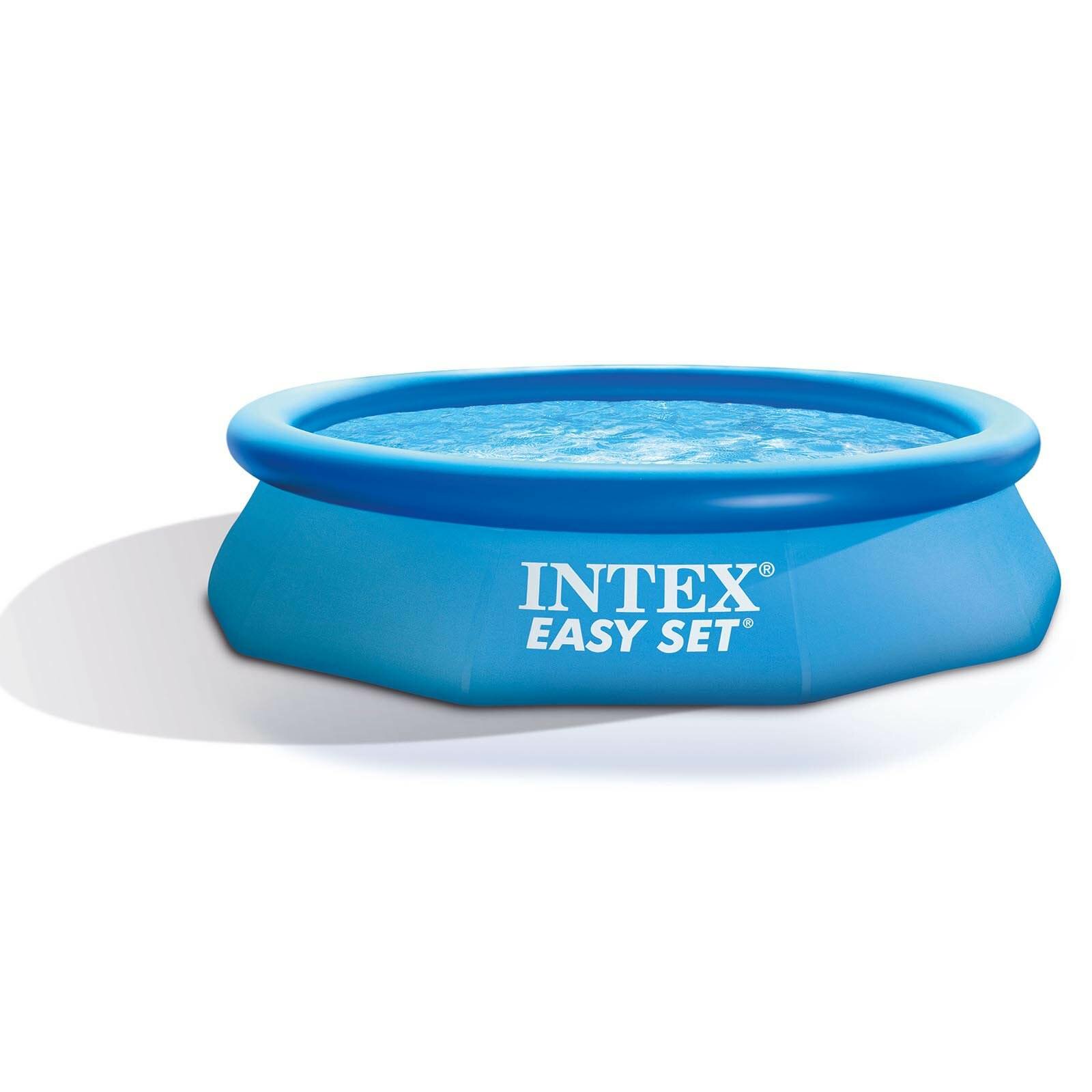 Intex 10ft x 30in Easy Set Inflatable Kid Swimming Pool with 330 GPH Filter Pump