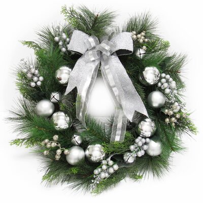 Silver Christmas Wreaths You'll Love in 2019 | Wayfair