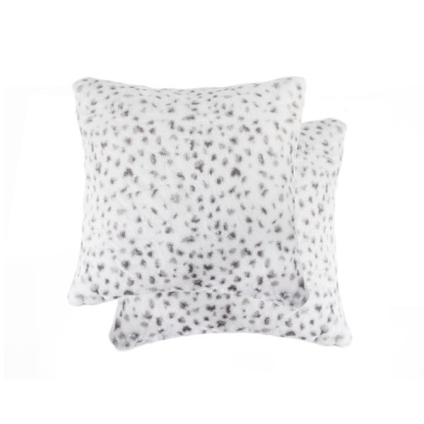 Snow Leopard Faux Fur Pillows Wayfair Ca