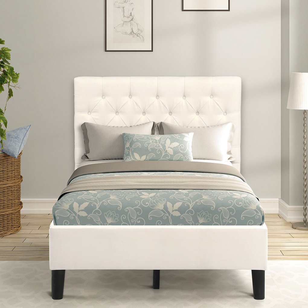 Latitude Run Davonda Twin Tufted Low Profile Platform Bed Wayfair