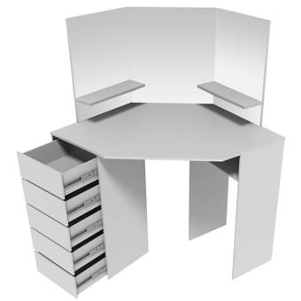 Parisot Volage Makeup Vanity With Mirror Reviews Wayfair