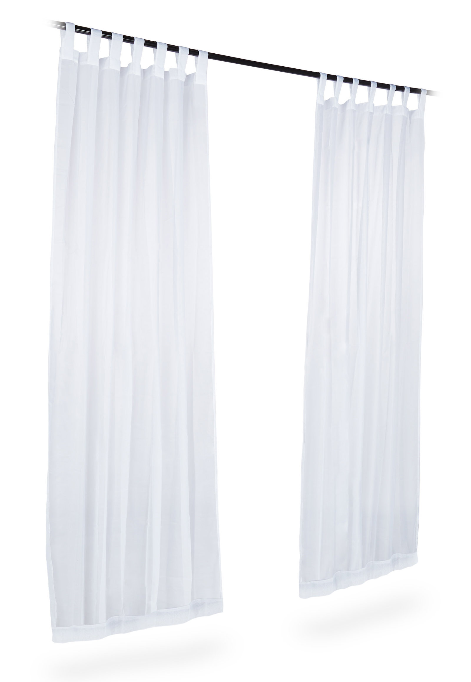Relaxdays Tab Top Sheer Curtains Reviews Wayfair Co Uk
