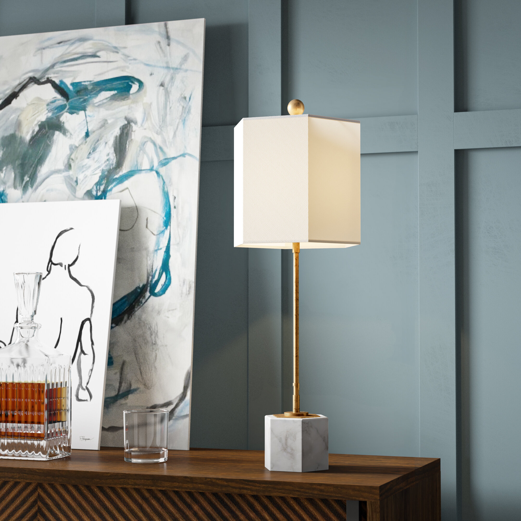 marble table lamps for sale