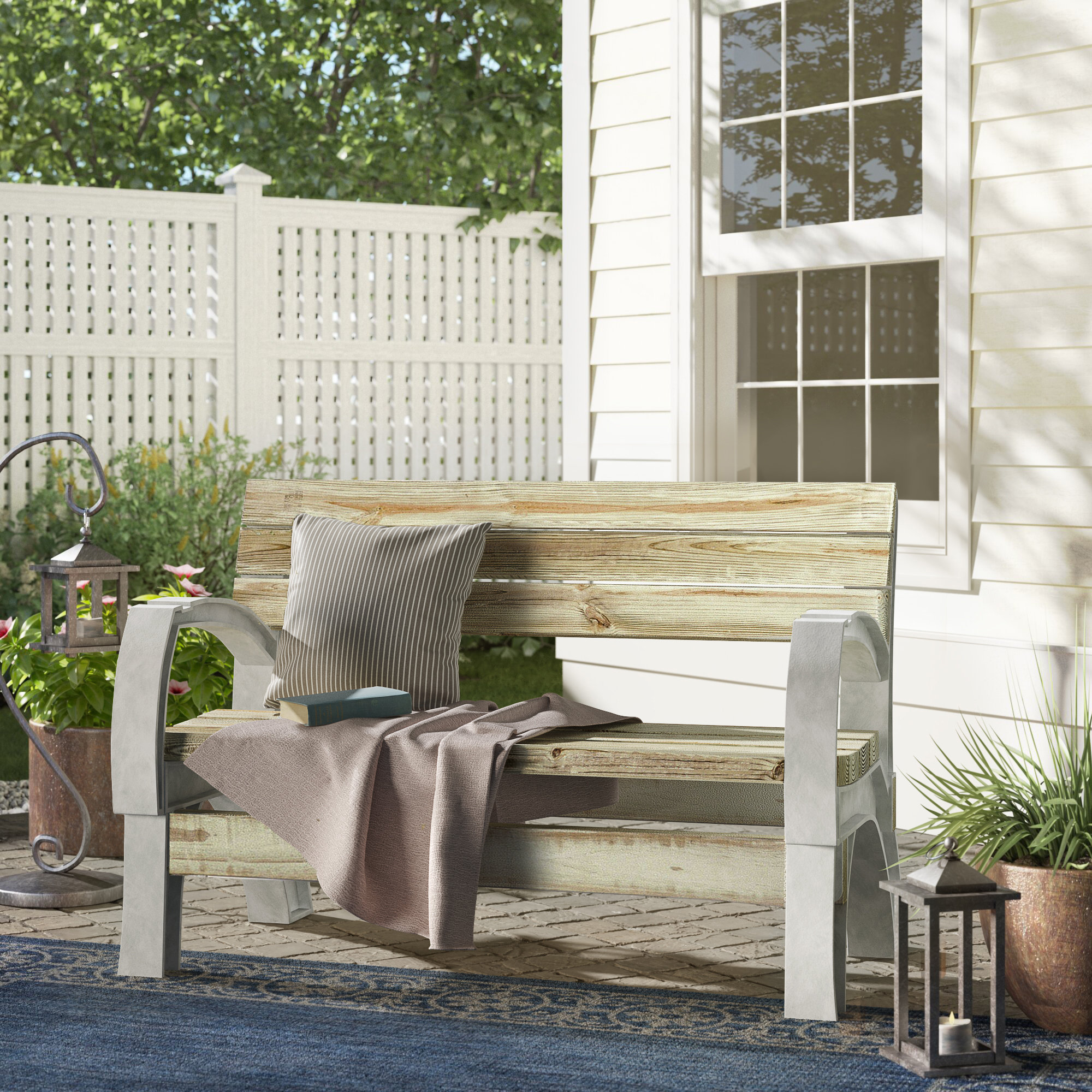 Arlmont & Co. Emilee Resin Bench Frame Kit & Reviews | Wayfair