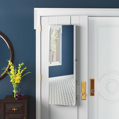 Aditi Wall Mounted Jewelry Armoire with Mirror